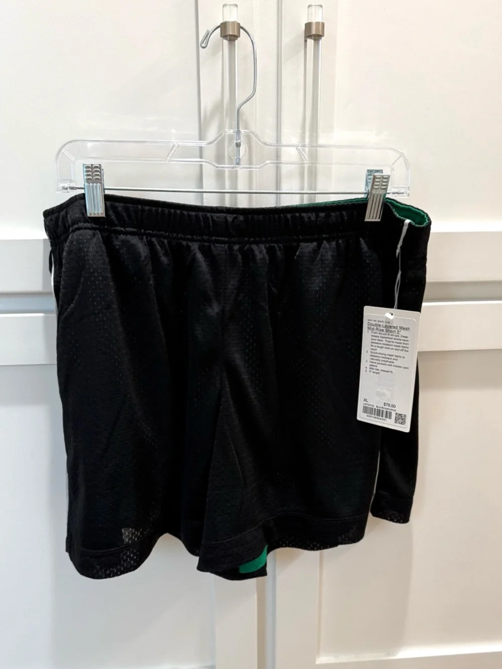 NWT-Lululemon Double-Layered Mesh Mid-Rise Shorts-5” Inseam-Womens Sz XL - Picture 6 of 12